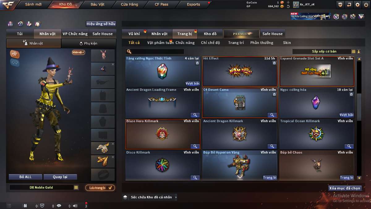 shop acc cf uy tin gia re
